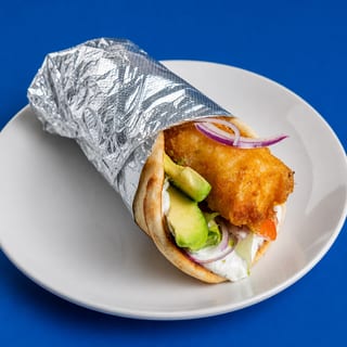 Crispy Cod Pita