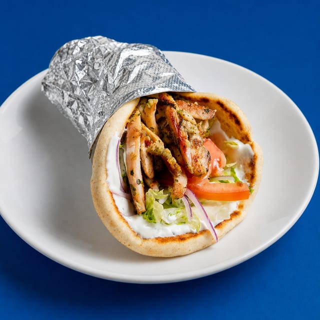 Lunch Deal Crispy Cod Pita.