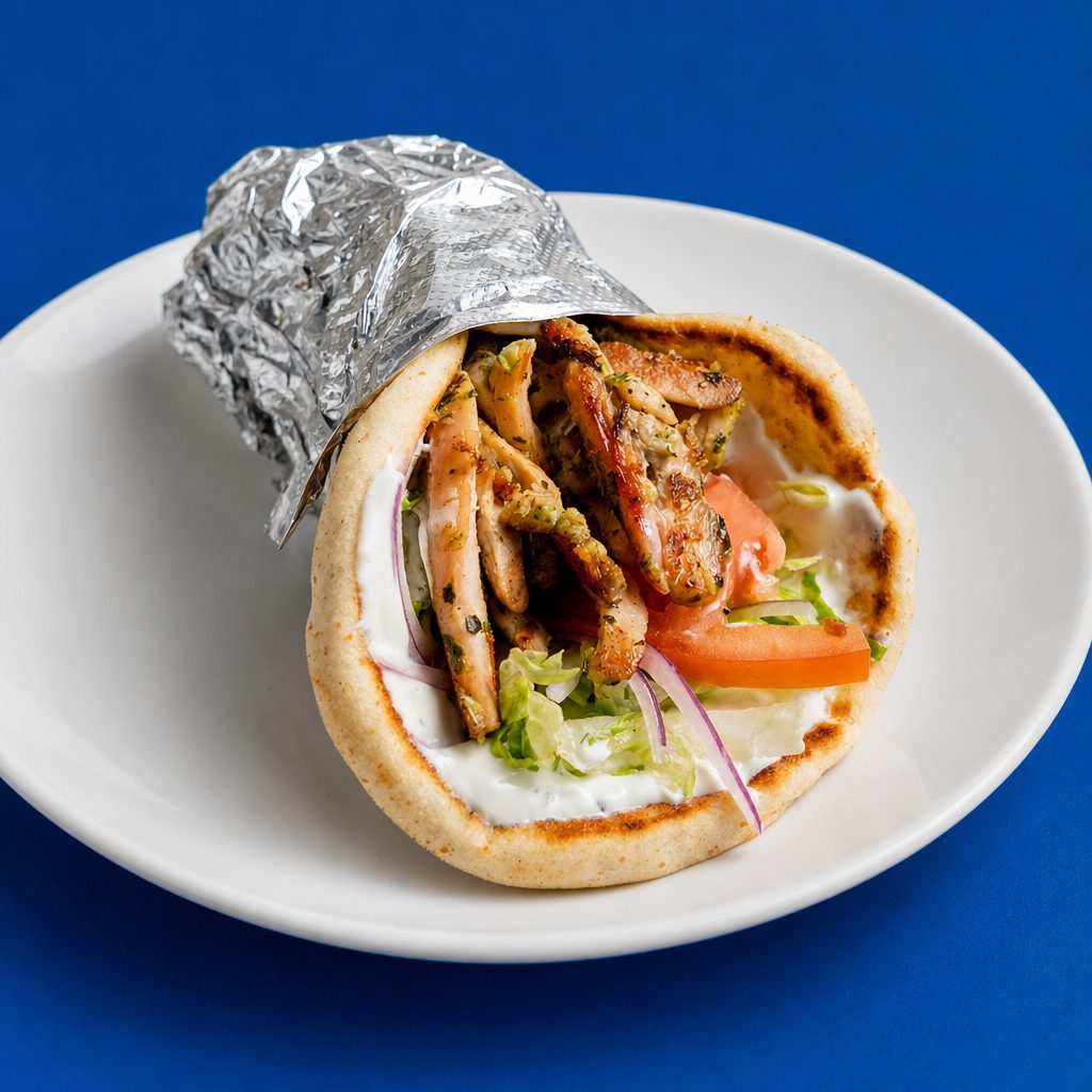 Lunch Deal Lamb and Beef Pita.