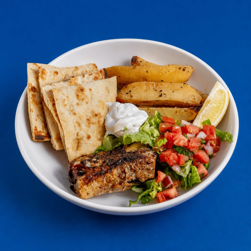 Grilled Cod Fish Platter.