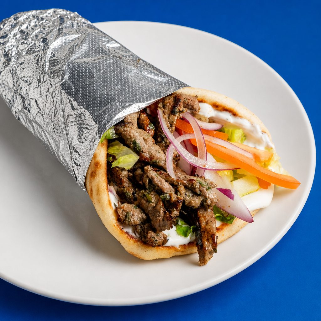 Lamb & Beef Pita.