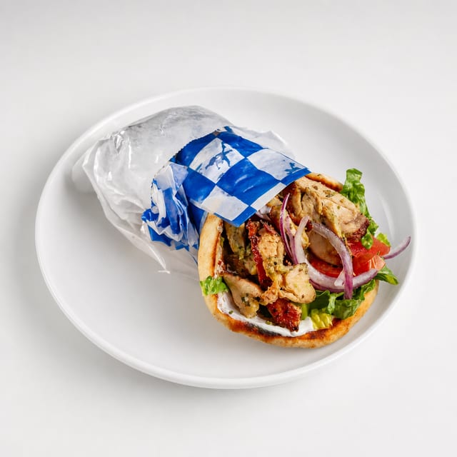 Chicken Souvlaki Pita.