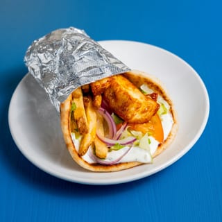 Fried Halloumi Pita