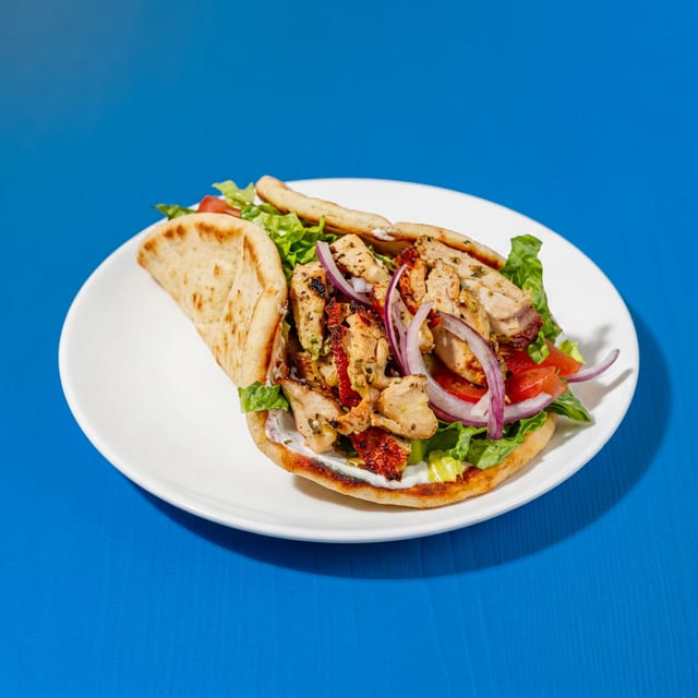 Chicken Souvlaki Pita.